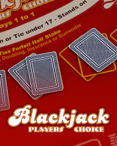 Blackjack Players Choice game card