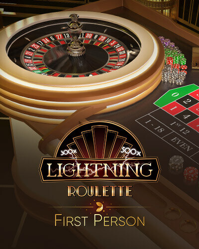 First Person Lightning Roulette game card