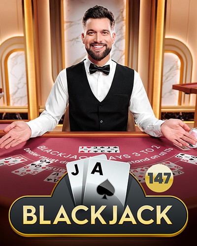 Blackjack 147 game card