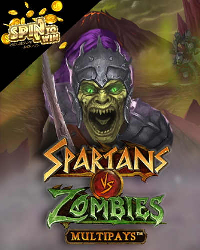 Spartans vs Zombies game card