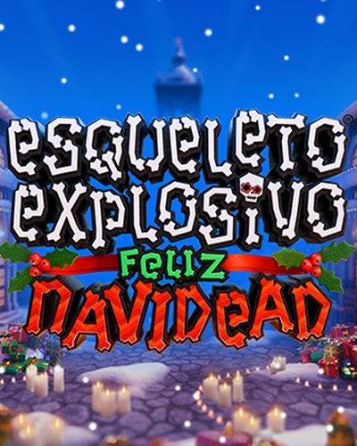 Esqueleto Explosivo Feliz Navidead game card