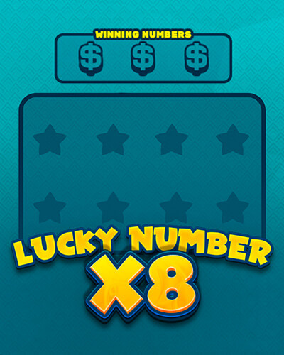 Lucky Numbers x8 game card