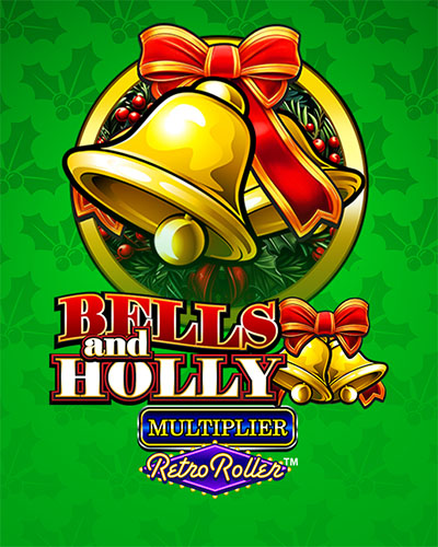 Bells and Holly Multiplier Retro Roller game card