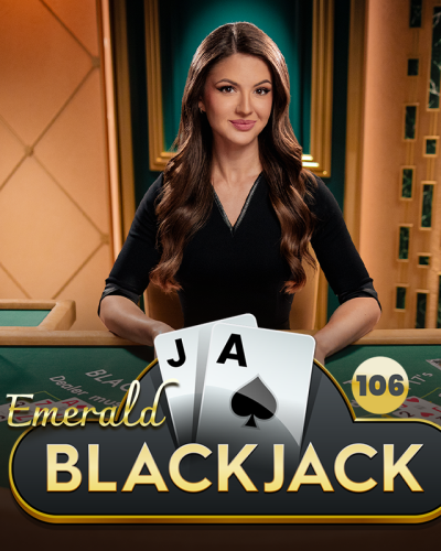 Blackjack 106 - Emerald game card