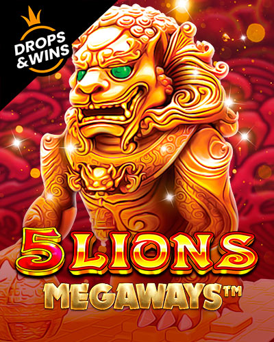 5 Lions Megaways game card