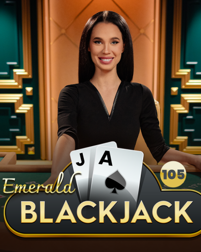 Blackjack 105 - Emerald game card