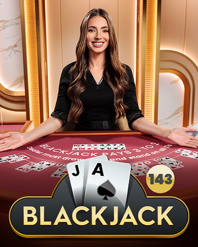 Blackjack 143 game card