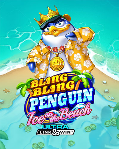 Bling Bling Penguin: Ice On The Beach game card