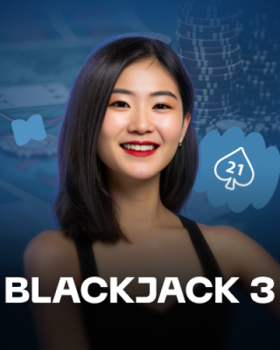 Blackjack 3 game card