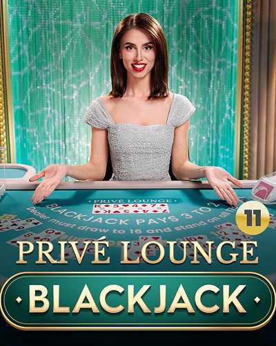 Privé Lounge Blackjack 11 game card