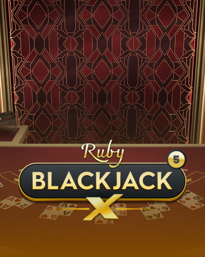 Blackjack X 5 - Ruby game card