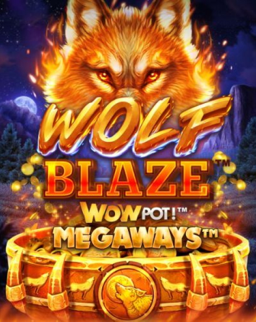 Wolf Blaze WOWPOT! Megaways game card
