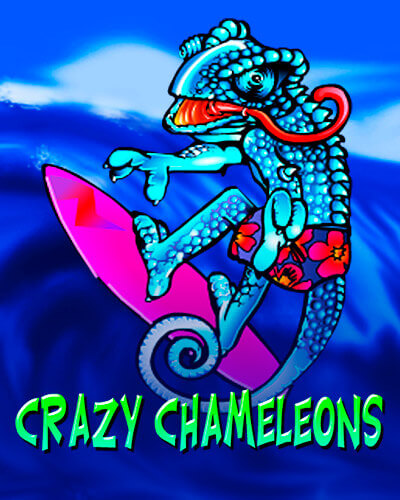 Crazy Chameleons game card