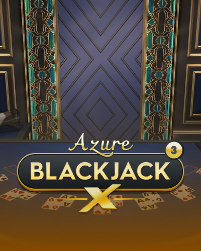 Blackjack X 3 - Azure game card