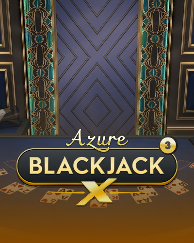 Blackjack X 3 - Azure game card