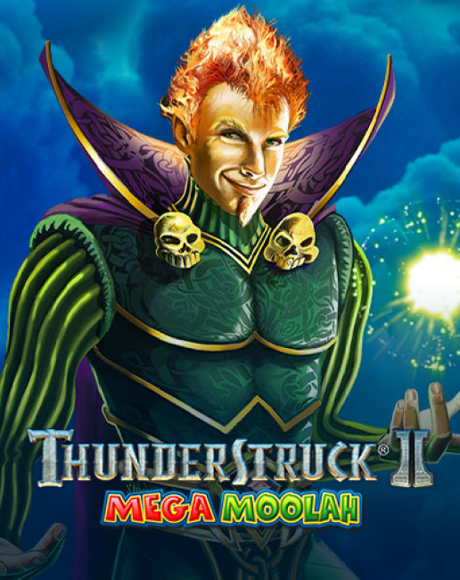Thunderstruck II Mega Moolah game card