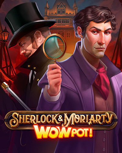 Sherlock & Moriarty WOWPOT! game card