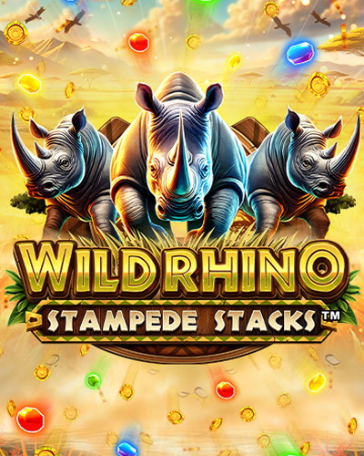 Wild Rhino Stampede Stacks game card
