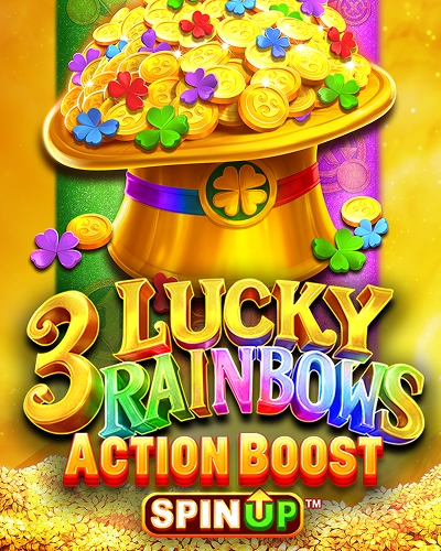3 Lucky Rainbows Action Boost SpinUP game card