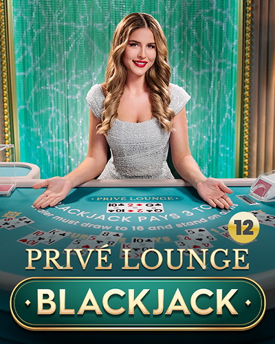 Privé Lounge Blackjack 12 game card