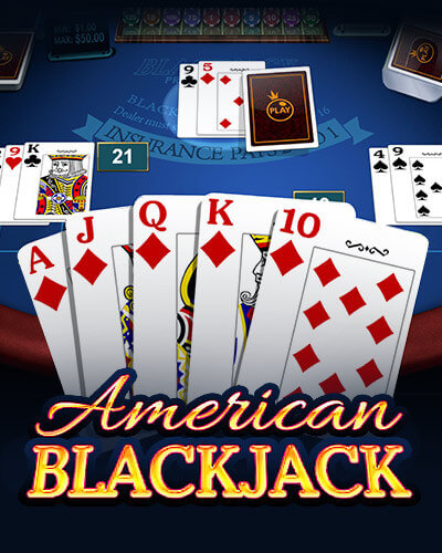 American Blackjack game card
