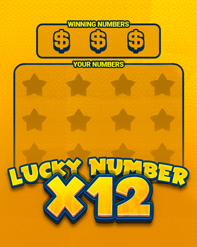Lucky Numbers x12 game card