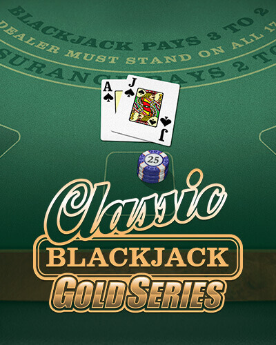 Classic Blackjack GOLD game card