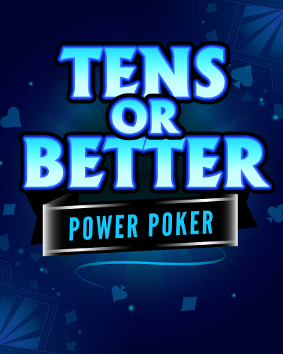 Tens or Better - Power Poker game card