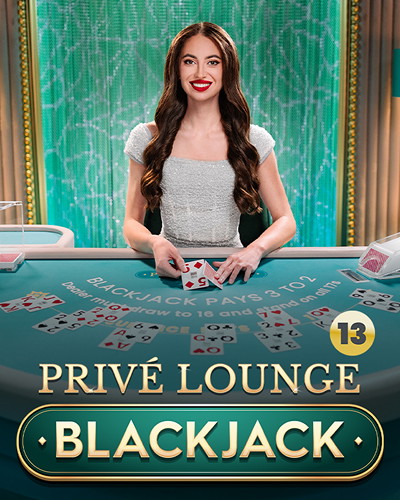 Privé Lounge Blackjack 13 game card