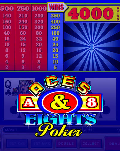 Aces & Eights Poker game card
