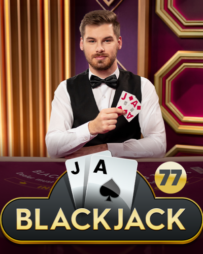 Blackjack 77 game card