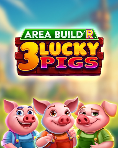 Area Build'R 3 Lucky Pigs game card