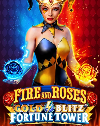 Fire and Roses Gold Blitz Fortune Tower game card