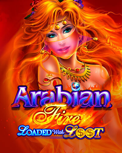 Arabian Fire Loaded with Loot game card
