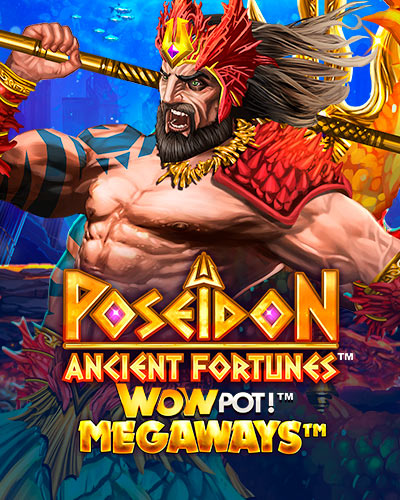 Ancient Fortunes Poseidon: WOWPOT! game card